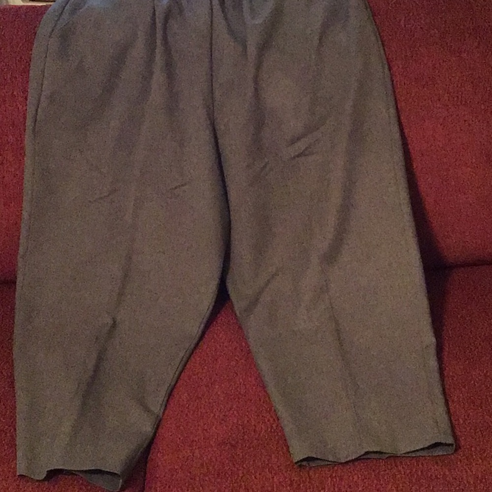 Briggs steel gray pull on pants, size 24 WP